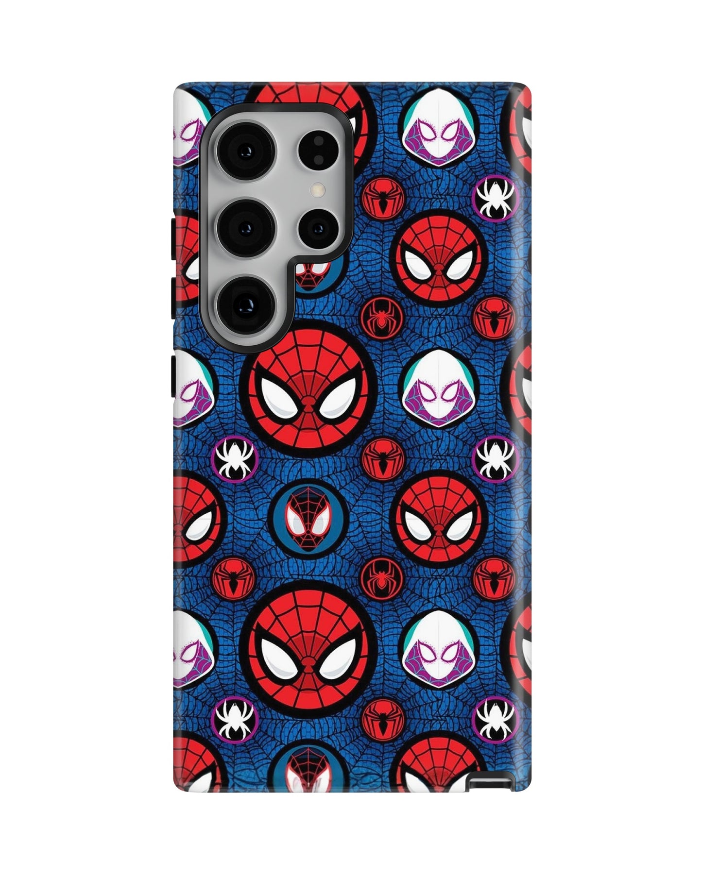 Samsung Galaxy S23 Ultra Tank Case | Superhero (Spider Icons)
