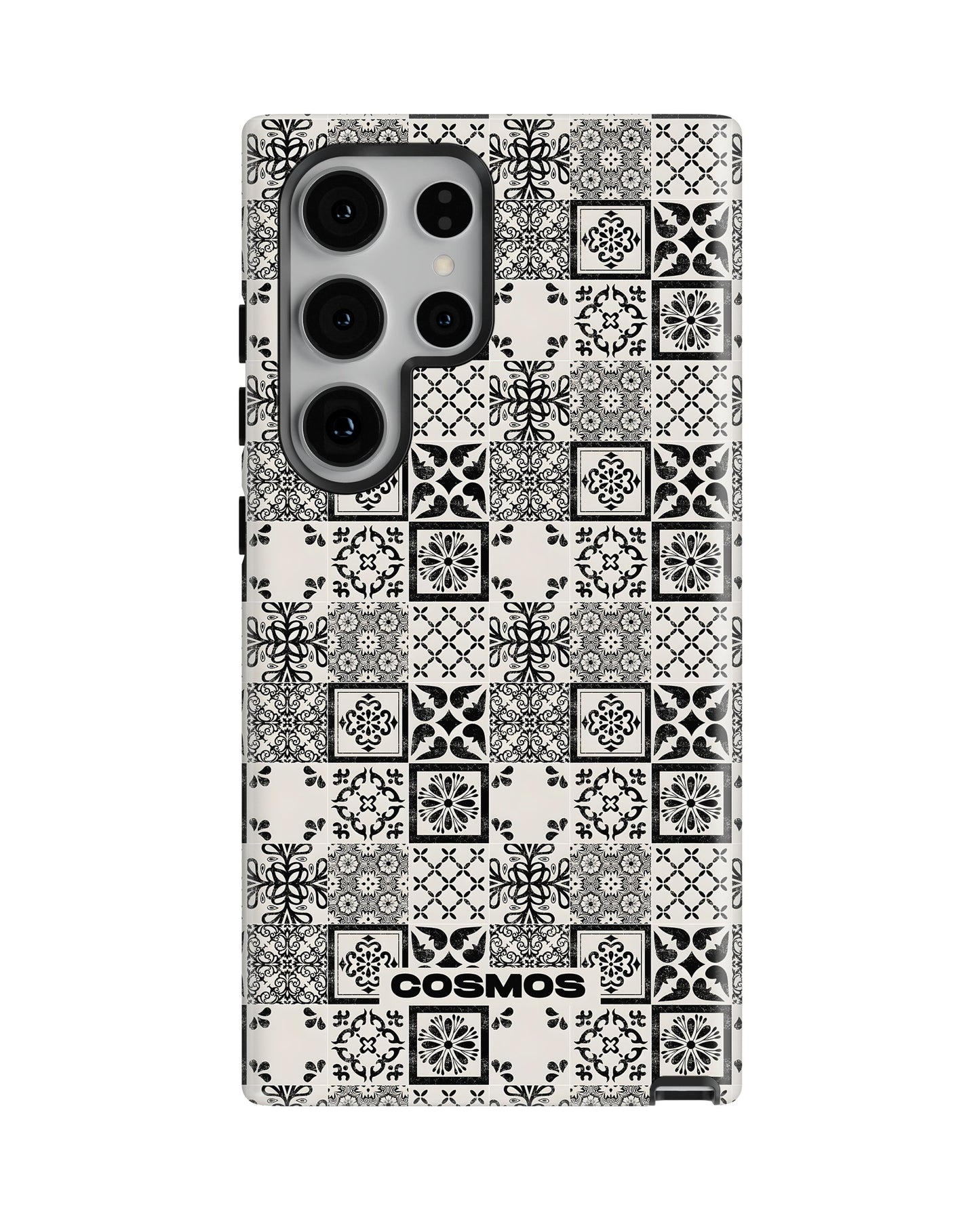 Samsung Galaxy S23 Ultra Tank Case | Textures (Vintage Mosaic)