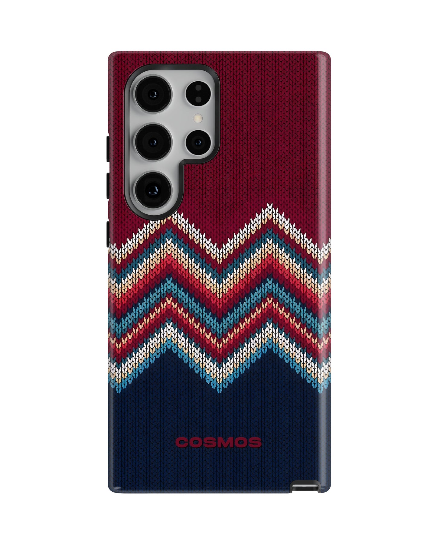 Samsung Galaxy S24 Ultra Tank Case | Textures (Winter Chevron)