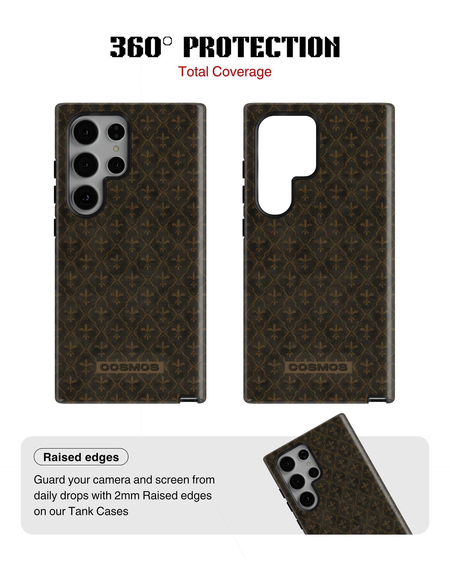 Samsung Galaxy S24 Ultra Tank Case | Textures (Antique Fleur)