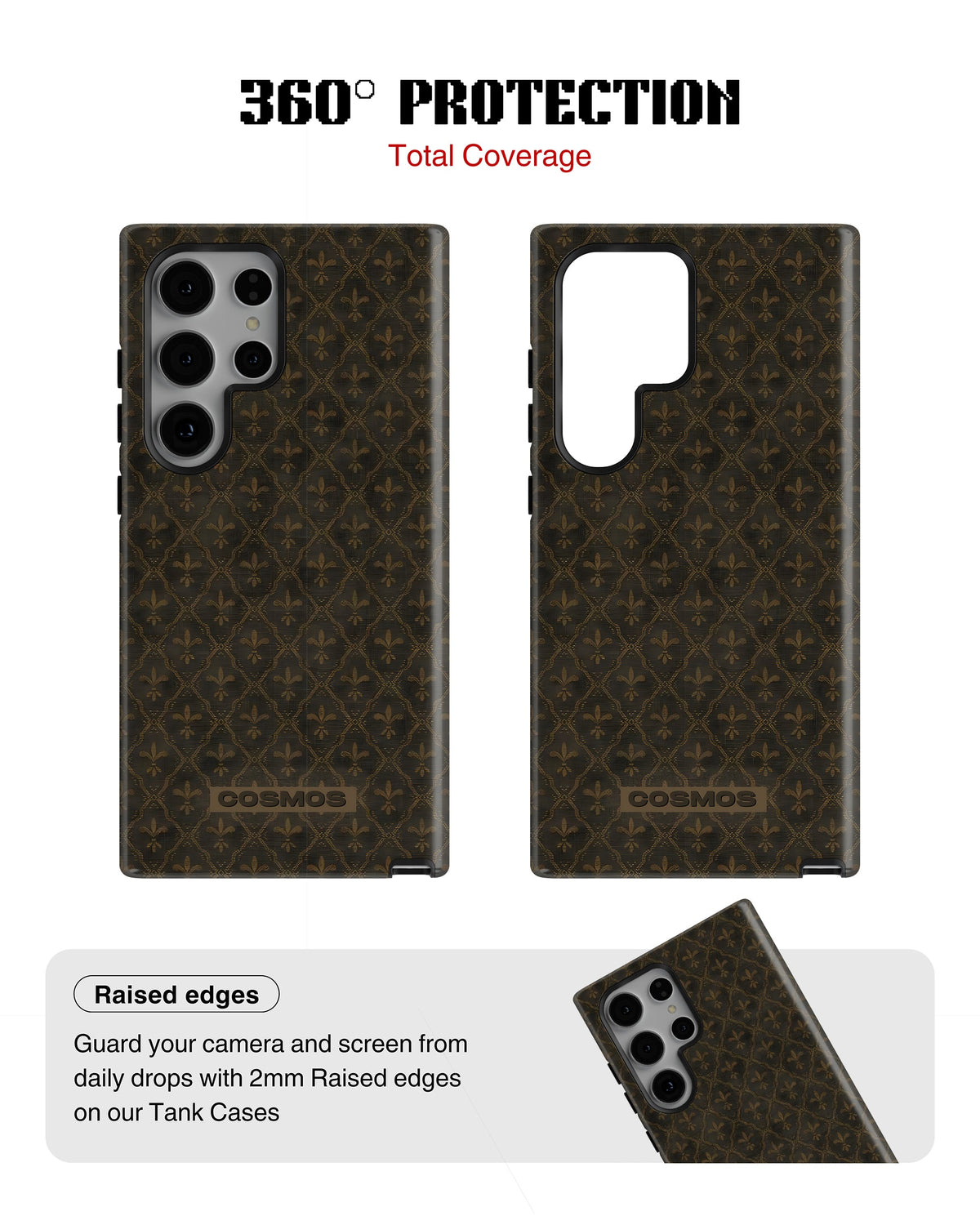 Samsung Galaxy S23 Ultra Tank Case | Textures (Antique Fleur)