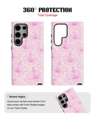 Samsung Galaxy S24 Ultra Tank Case | Girls Aesthetics (Blush Hibiscus)