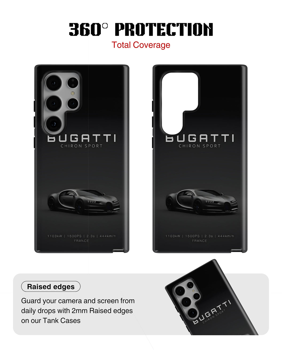 Samsung Galaxy S23 Ultra Tank Case | Sports Car (Bugatti)