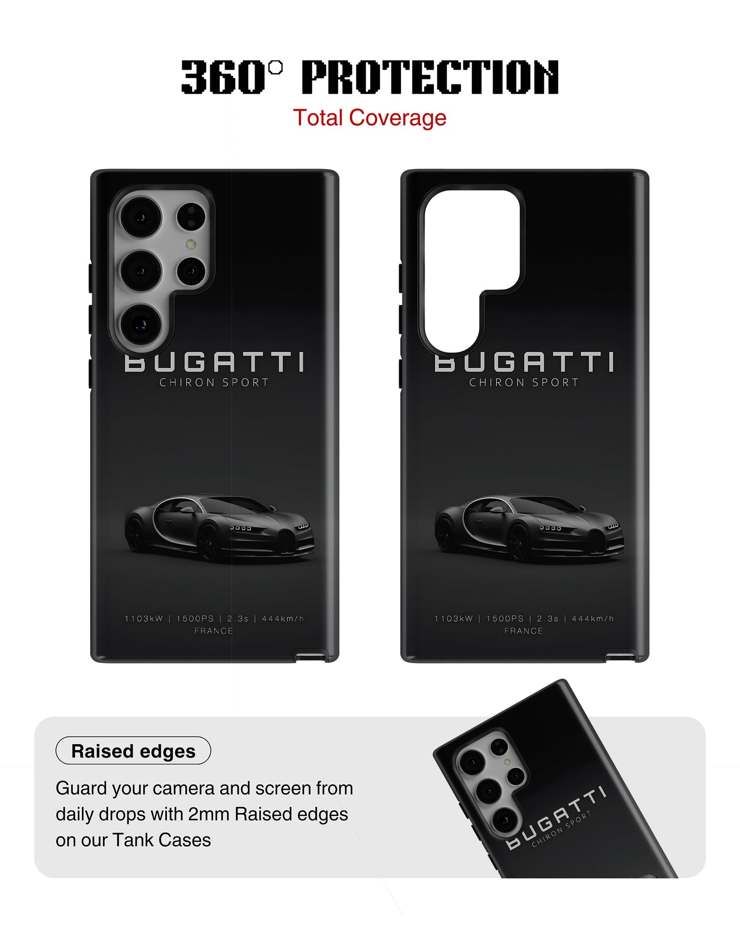 Samsung Galaxy S23 Ultra Tank Case | Sports Car (Bugatti)