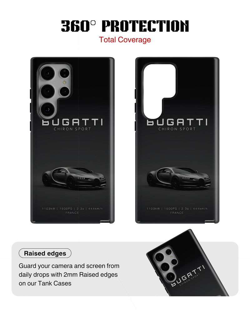 Samsung Galaxy S23 Ultra Tank Case | Sports Car (Bugatti)