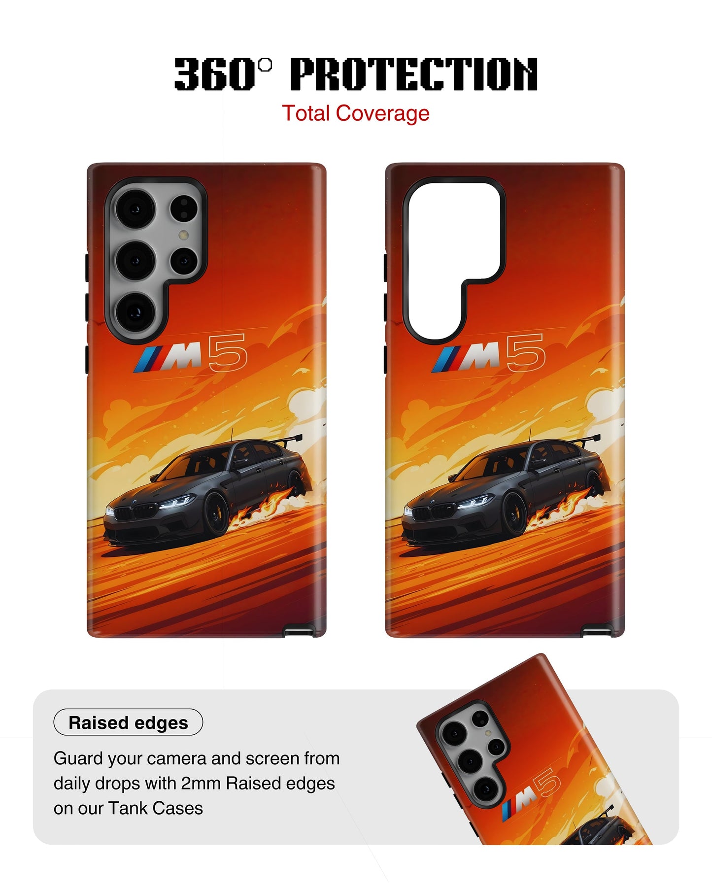 Samsung Galaxy S23 Ultra Tank Case | Sports Car (Burning M)