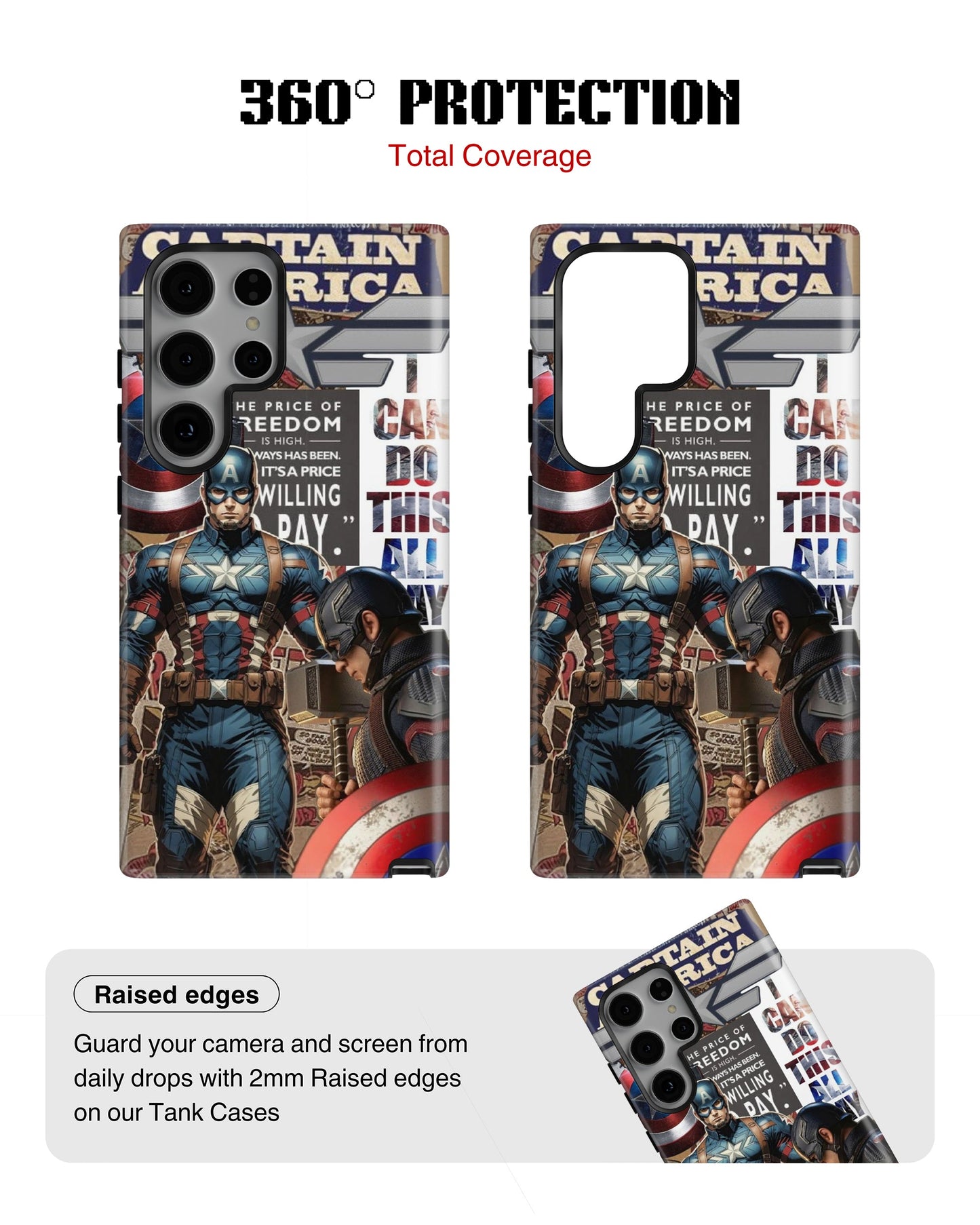 Samsung Galaxy S24 Ultra Tank Case | Superhero (Captain America Originals)