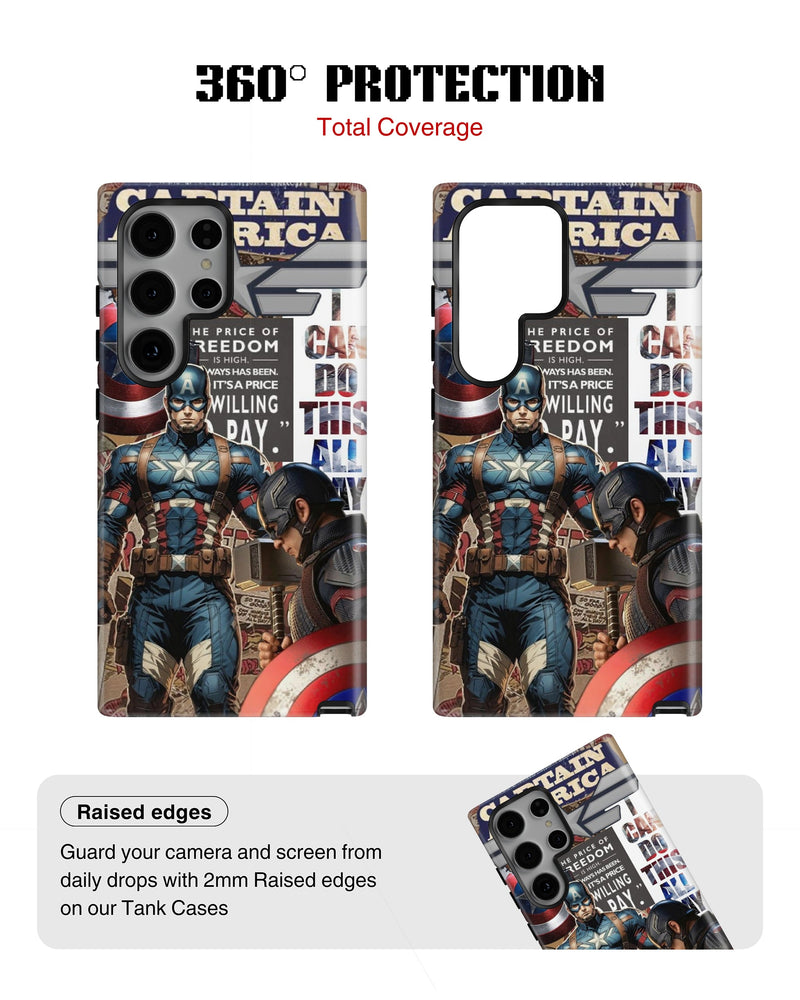 Samsung Galaxy S24 Ultra Tank Case | Superhero (Captain America Originals)