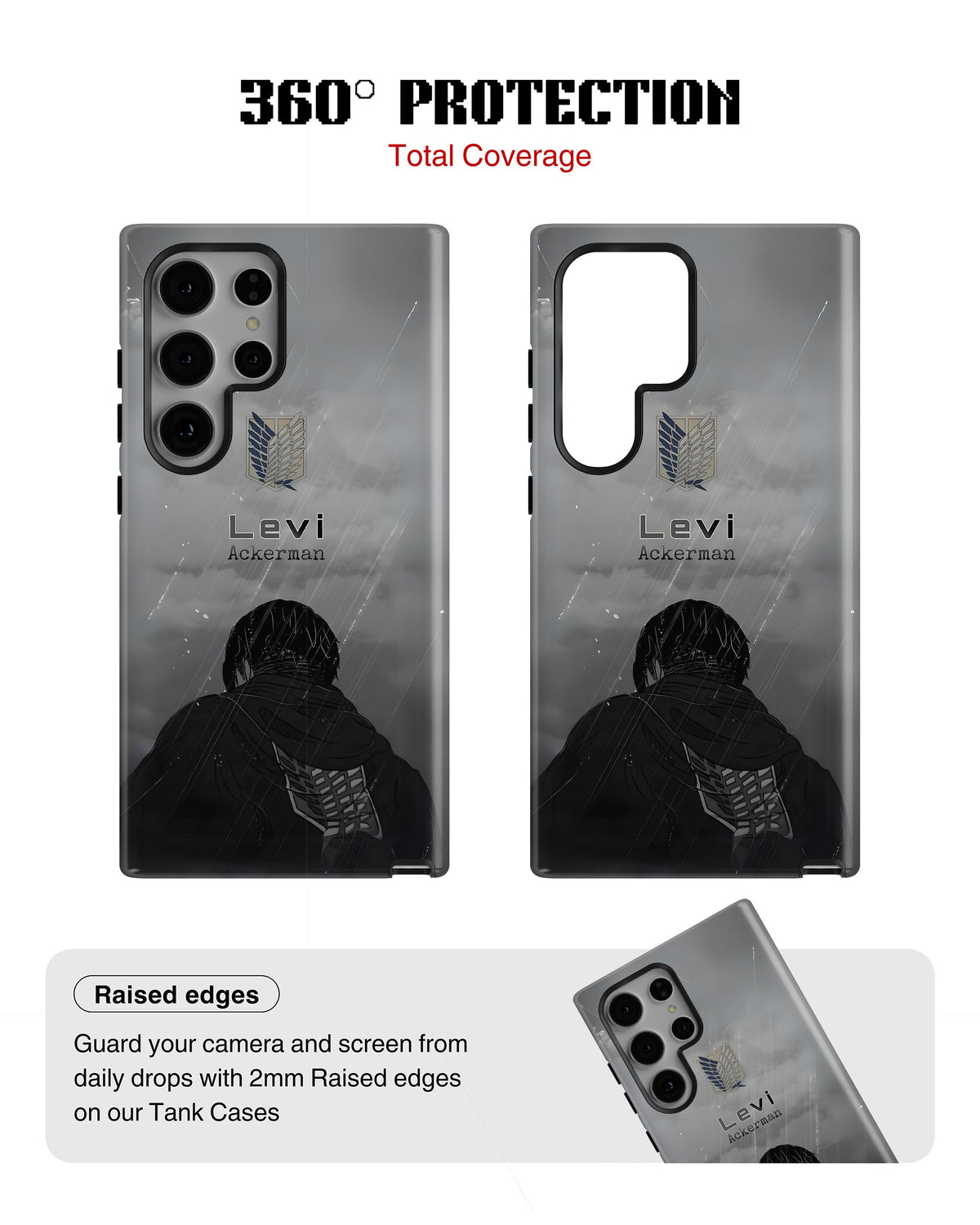 Samsung Galaxy S23 Ultra Tank Case | Anime (Captain Levi)