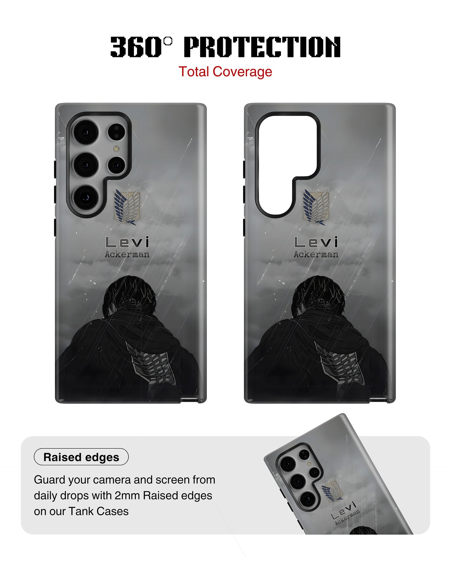 Samsung Galaxy S23 Ultra Tank Case | Anime (Captain Levi)