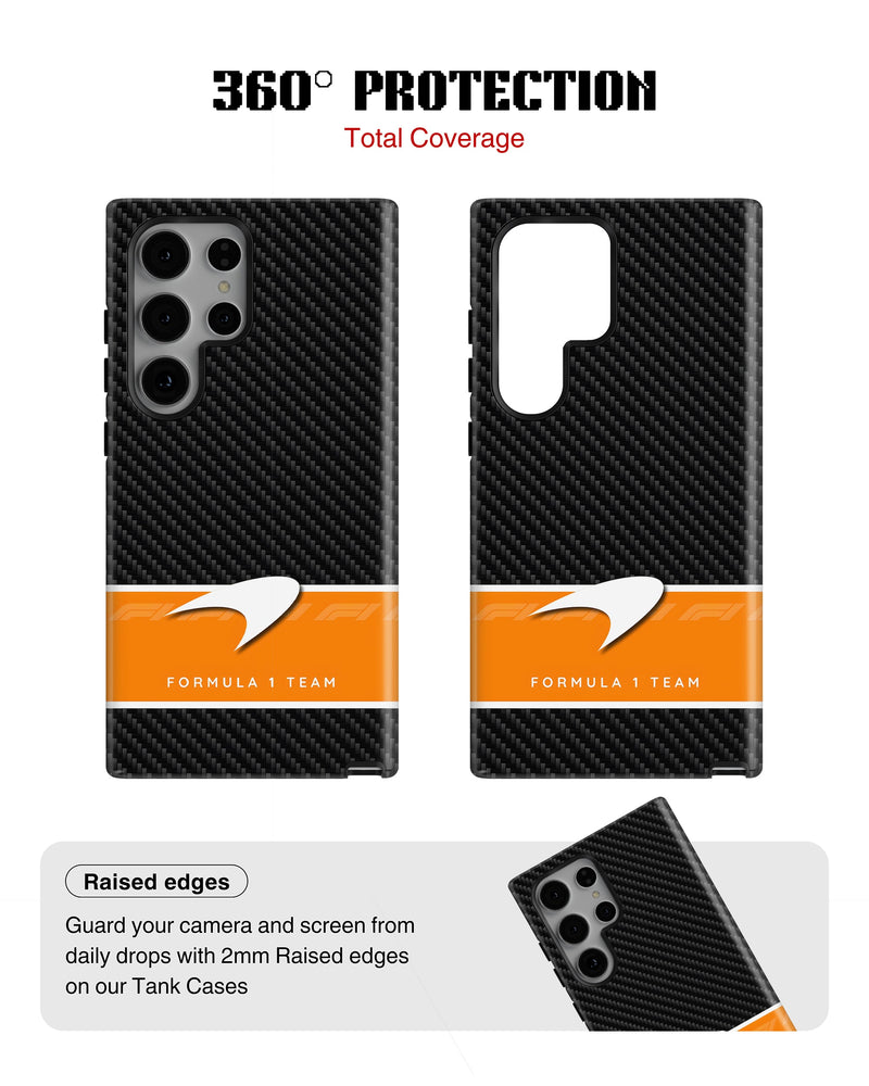 Samsung Galaxy S24 Ultra Tank Case | Formula 1 (Carbon McLaren)