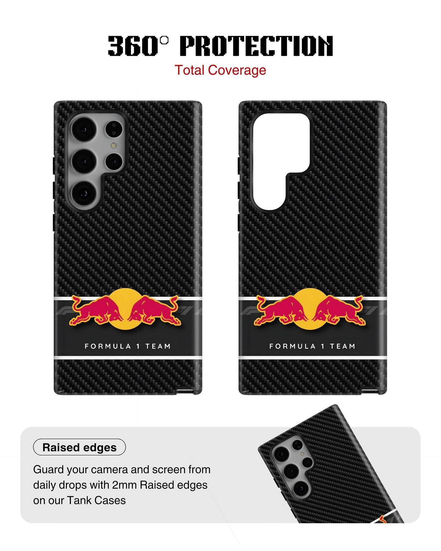 Samsung Galaxy S23 Ultra Tank Case | Formula 1 (Carbon Redbull)