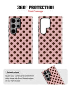 Samsung Galaxy S23 Ultra Tank Case | Girls Aesthetics (Choco Dots)