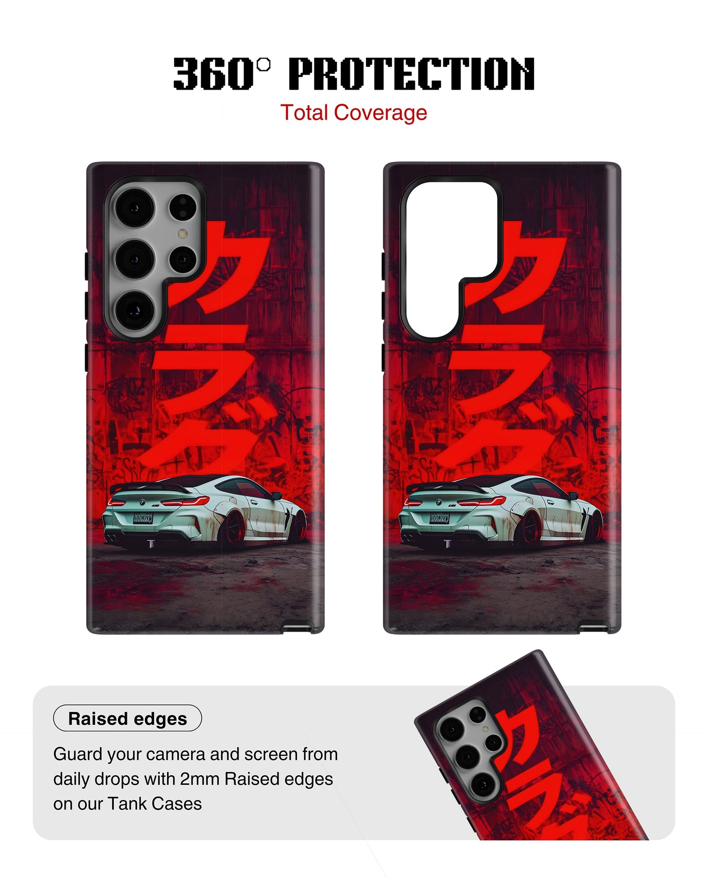 Samsung Galaxy S23 Ultra Tank Case | Sports Car (Crimson Drift)