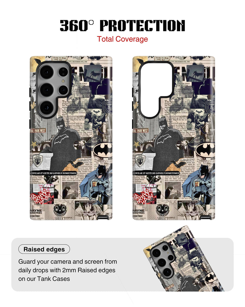 Samsung Galaxy S23 Ultra Tank Case | Superhero (Dark Chronicle)