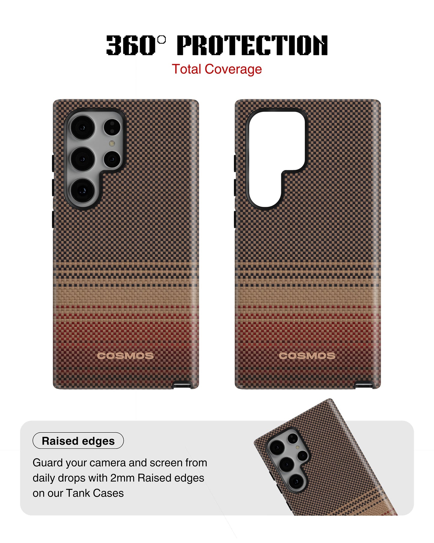 Samsung Galaxy S24 Ultra Tank Case | Textures (Desert Loom)