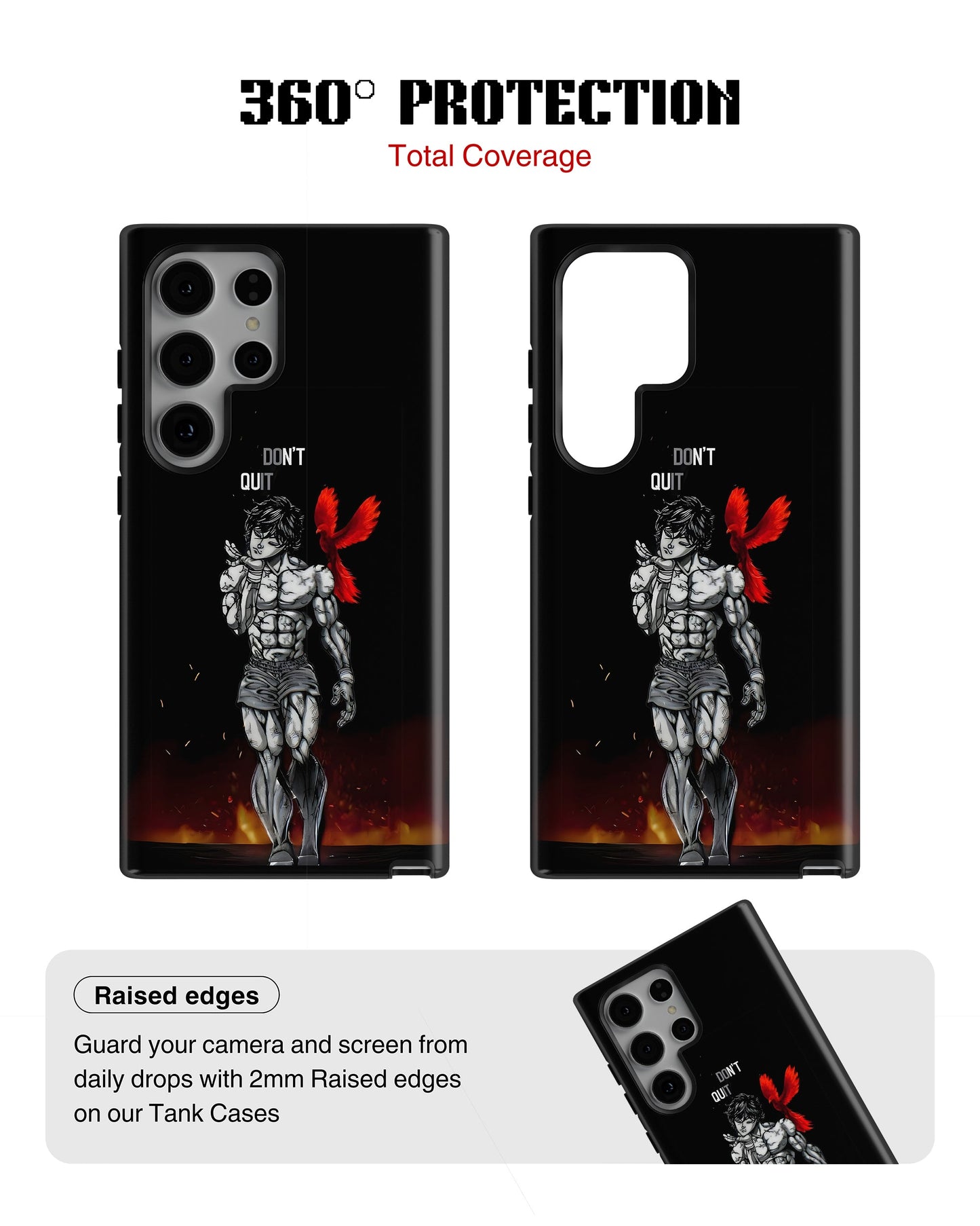 Samsung Galaxy S24 Ultra Tank Case | Anime (Dont Quit)
