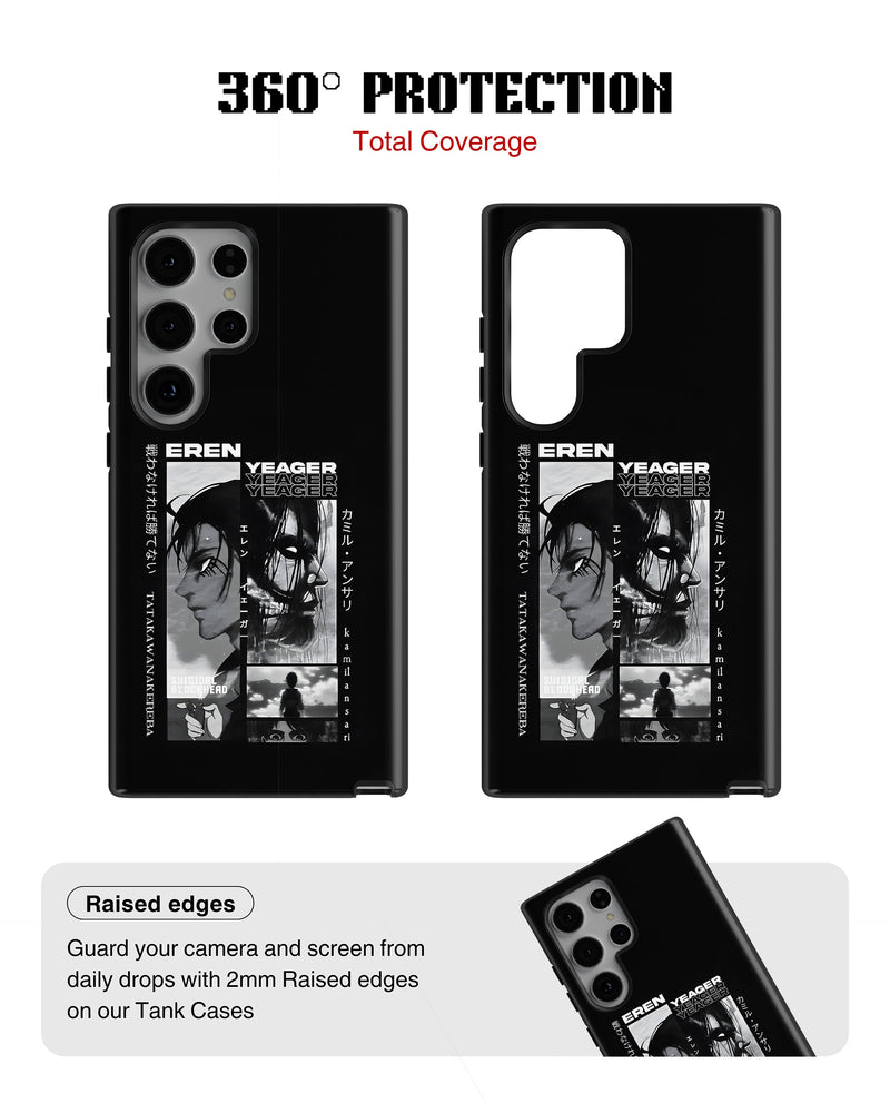 Samsung Galaxy S24 Ultra Tank Case | Anime (Eren Yeager)