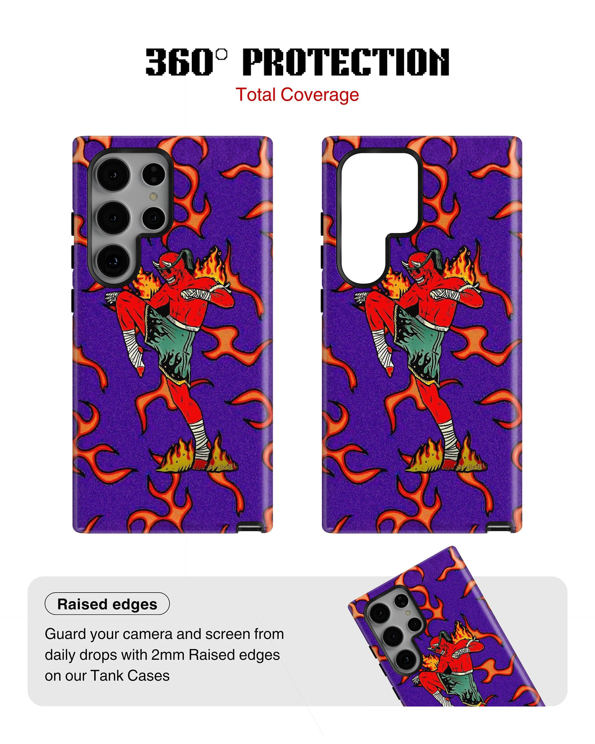 Samsung Galaxy S23 Ultra Tank Case | Modernism (Fire Runner)