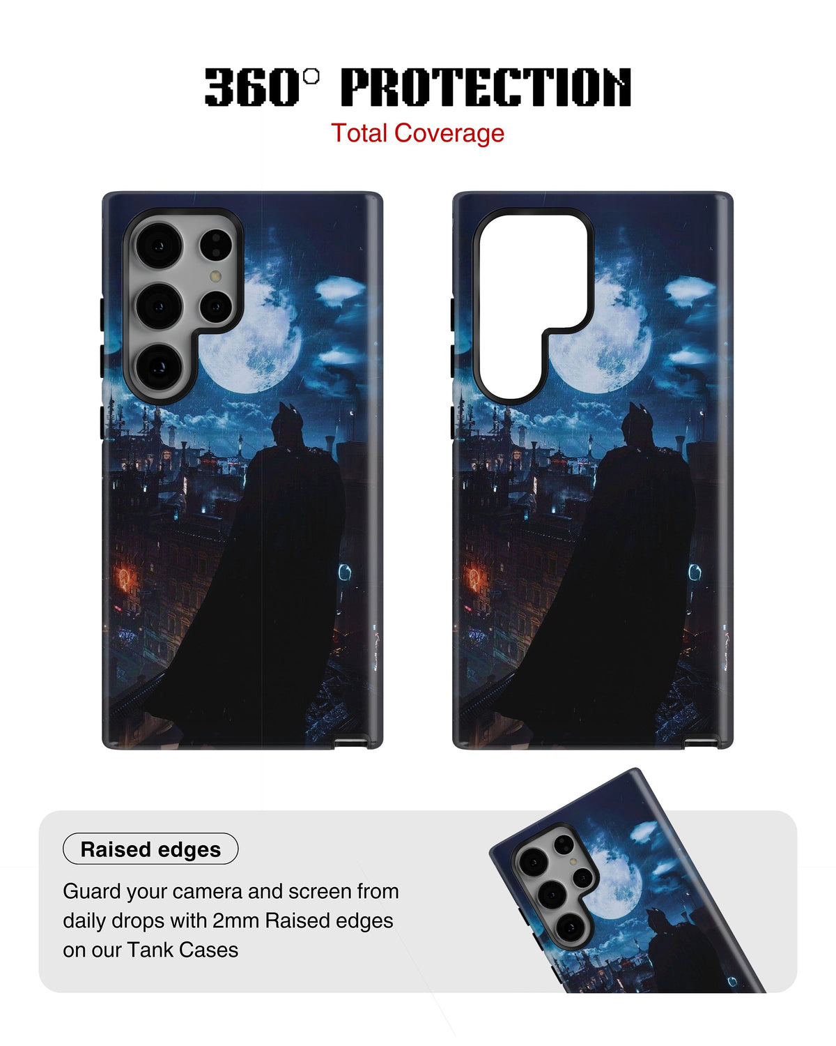 Samsung Galaxy S23 Ultra Tank Case | Superhero (Gotham Moon)