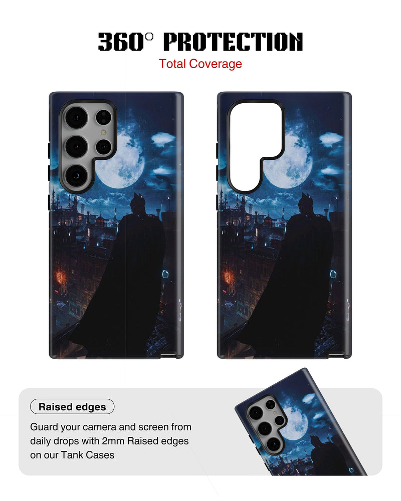 Samsung Galaxy S23 Ultra Tank Case | Superhero (Gotham Moon)