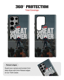 Samsung Galaxy S24 Ultra Tank Case | Superhero (Great Power)
