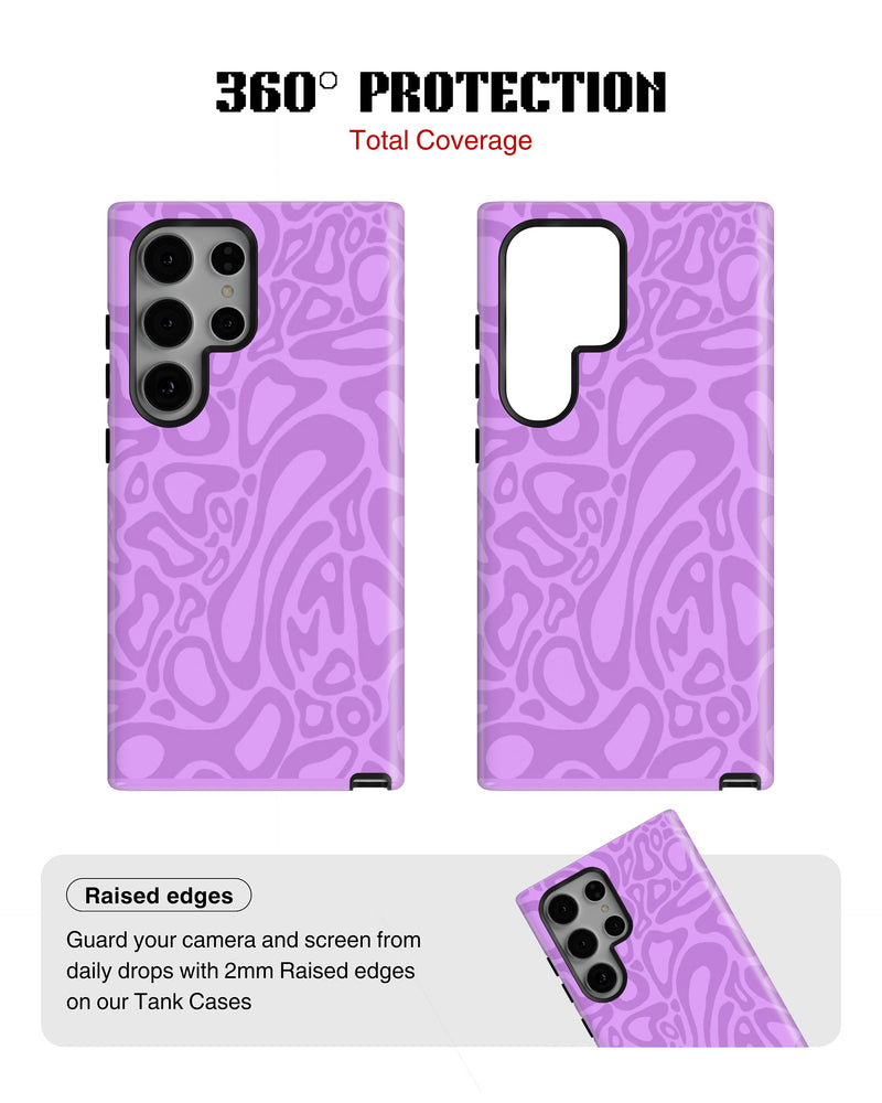 Samsung Galaxy S23 Ultra Tank Case | Modernism (Lilac Melt)