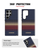 Samsung Galaxy S24 Ultra Tank Case | Textures (Midnight Border)