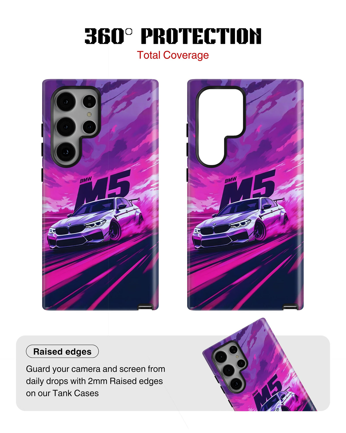 Samsung Galaxy S24 Ultra Tank Case | Sports Car (Neon Velocity)