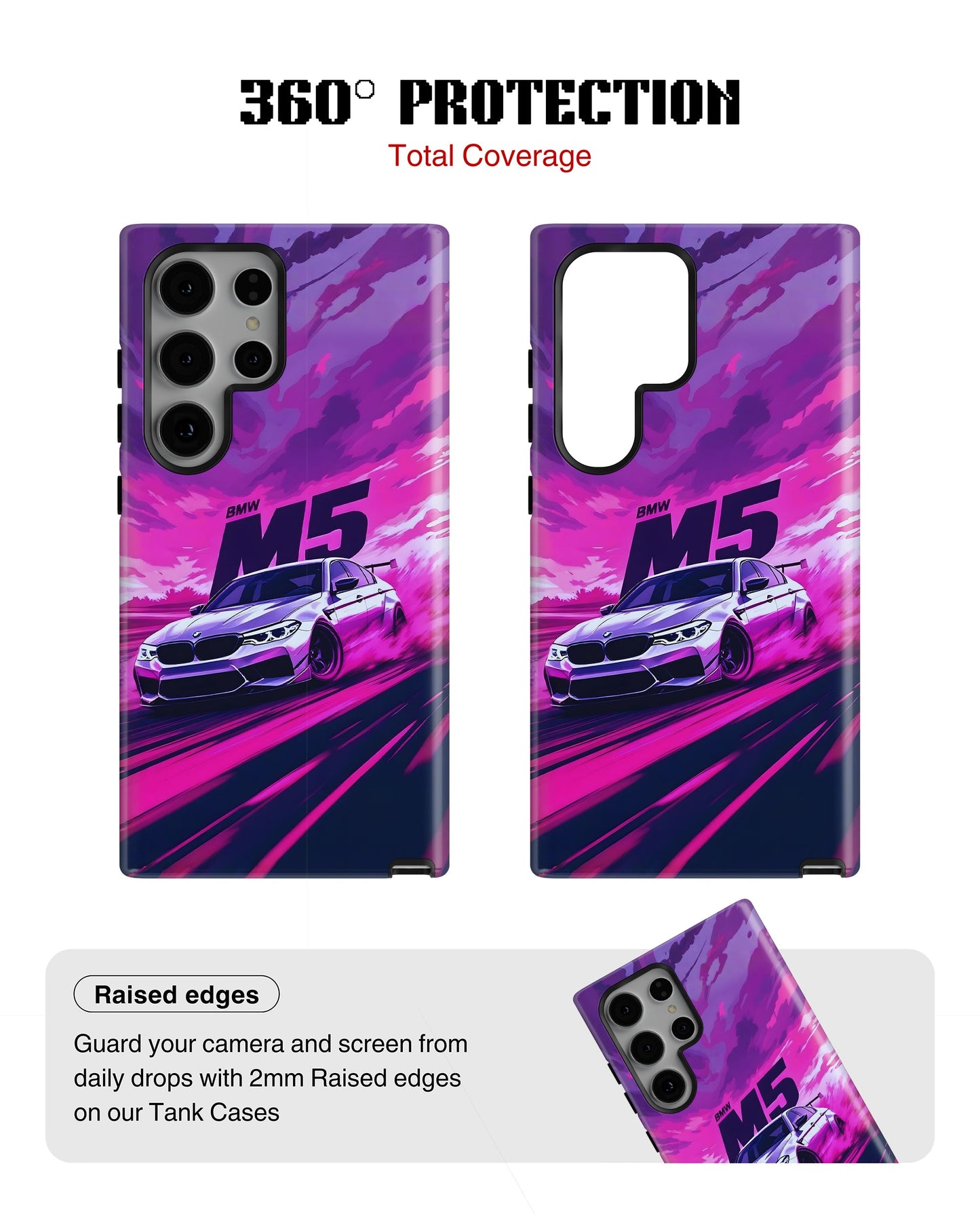 Samsung Galaxy S23 Ultra Tank Case | Sports Car (Neon Velocity)