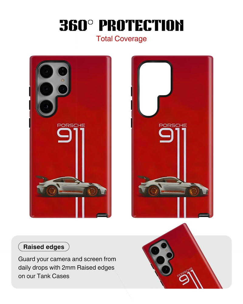 Samsung Galaxy S23 Ultra Tank Case | Sports Car (Porsche 911)