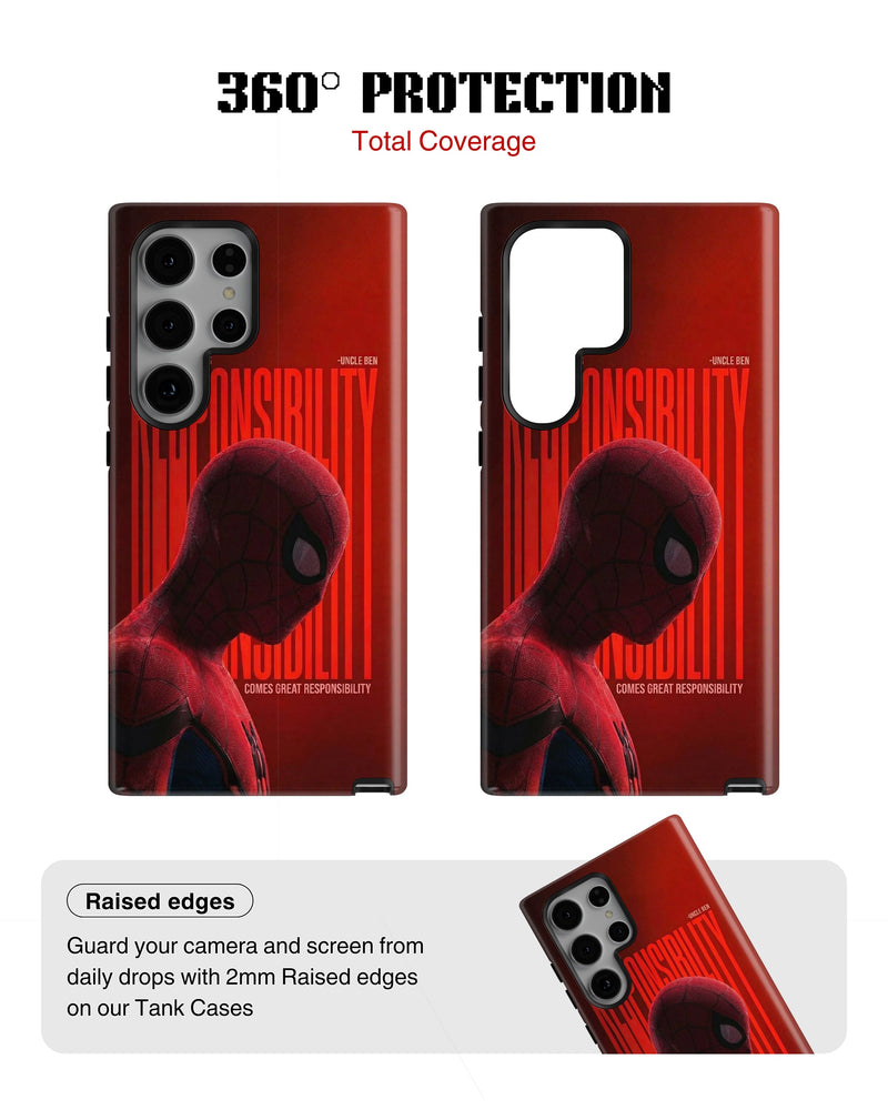 Samsung Galaxy S23 Ultra Tank Case | Superhero (Responsibility)