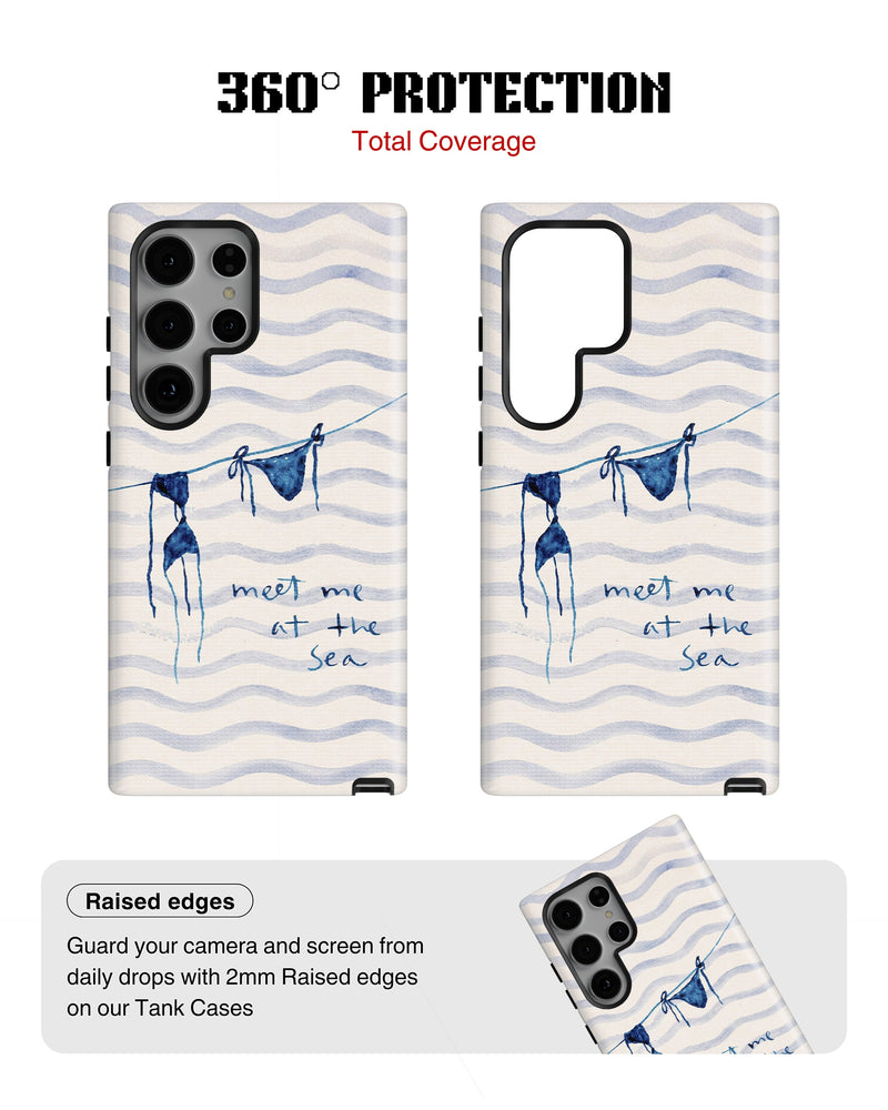 Samsung Galaxy S23 Ultra Tank Case | Girls Aesthetics (Sea Breeze)