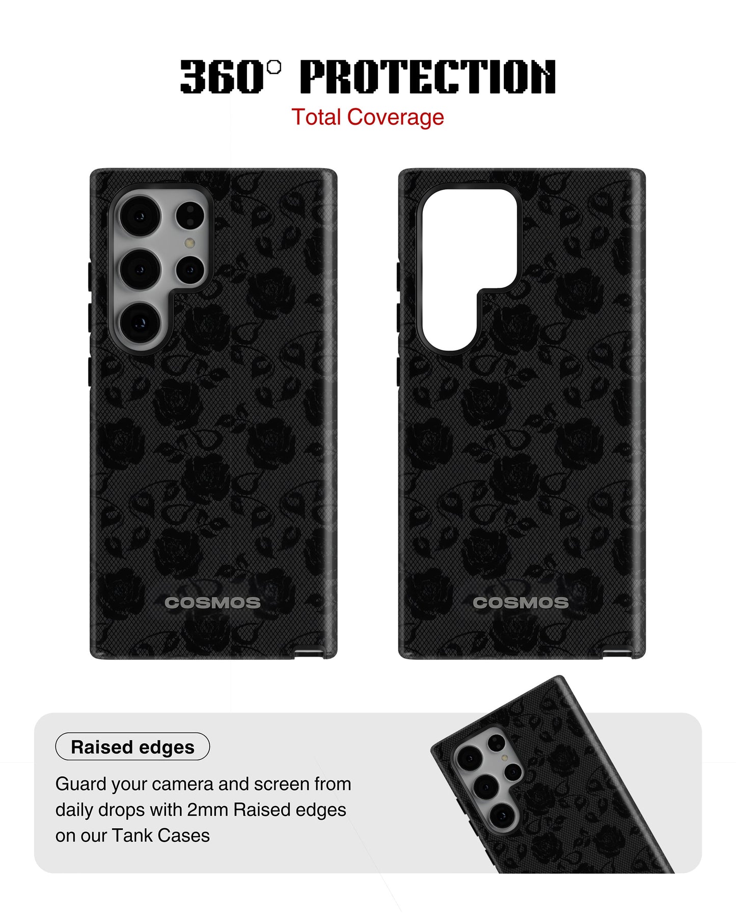 Samsung Galaxy S24 Ultra Tank Case | Textures (Shadow Bloom)