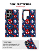 Samsung Galaxy S23 Ultra Tank Case | Superhero (Spider Icons)