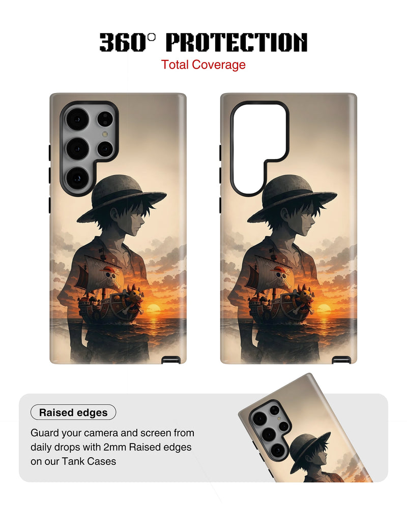 Samsung Galaxy S24 Ultra Tank Case | Anime (Sunset Voyager)