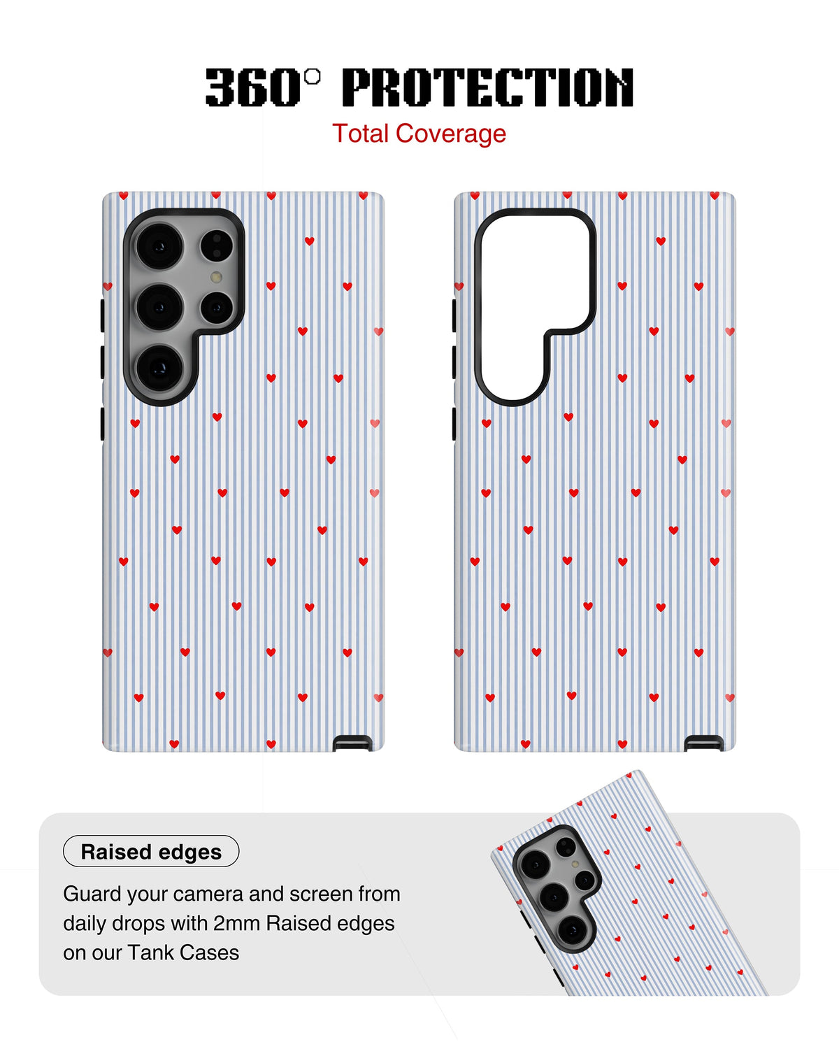 Samsung Galaxy S23 Ultra Tank Case | Girls Aesthetics (Sweet Stripes)