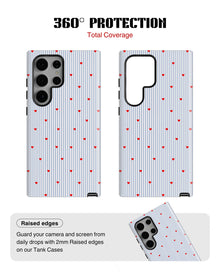 Samsung Galaxy S24 Ultra Tank Case | Girls Aesthetics (Sweet Stripes)