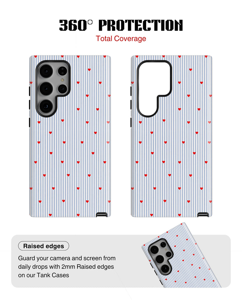 Samsung Galaxy S24 Ultra Tank Case | Girls Aesthetics (Sweet Stripes)