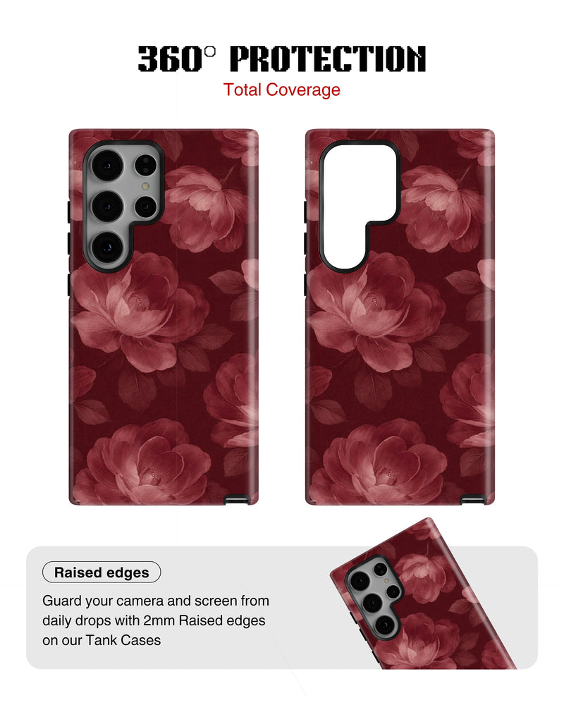 Samsung Galaxy S24 Ultra Tank Case | Girls Aesthetics (Velvet Bloom)