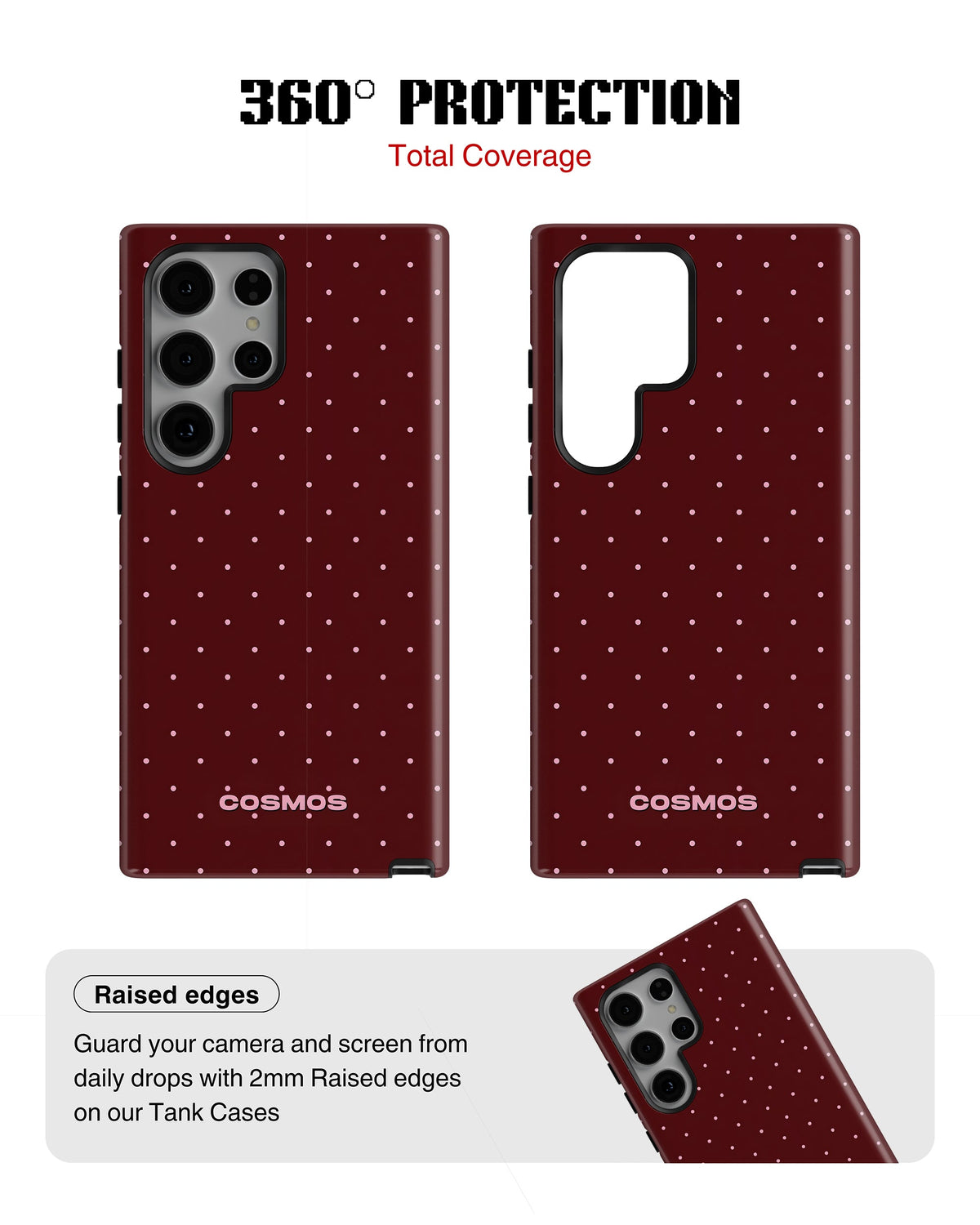 Samsung Galaxy S24 Ultra Tank Case | Textures (Velvet Dots)