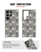 Samsung Galaxy S24 Ultra Tank Case | Textures (Vintage Mosaic)