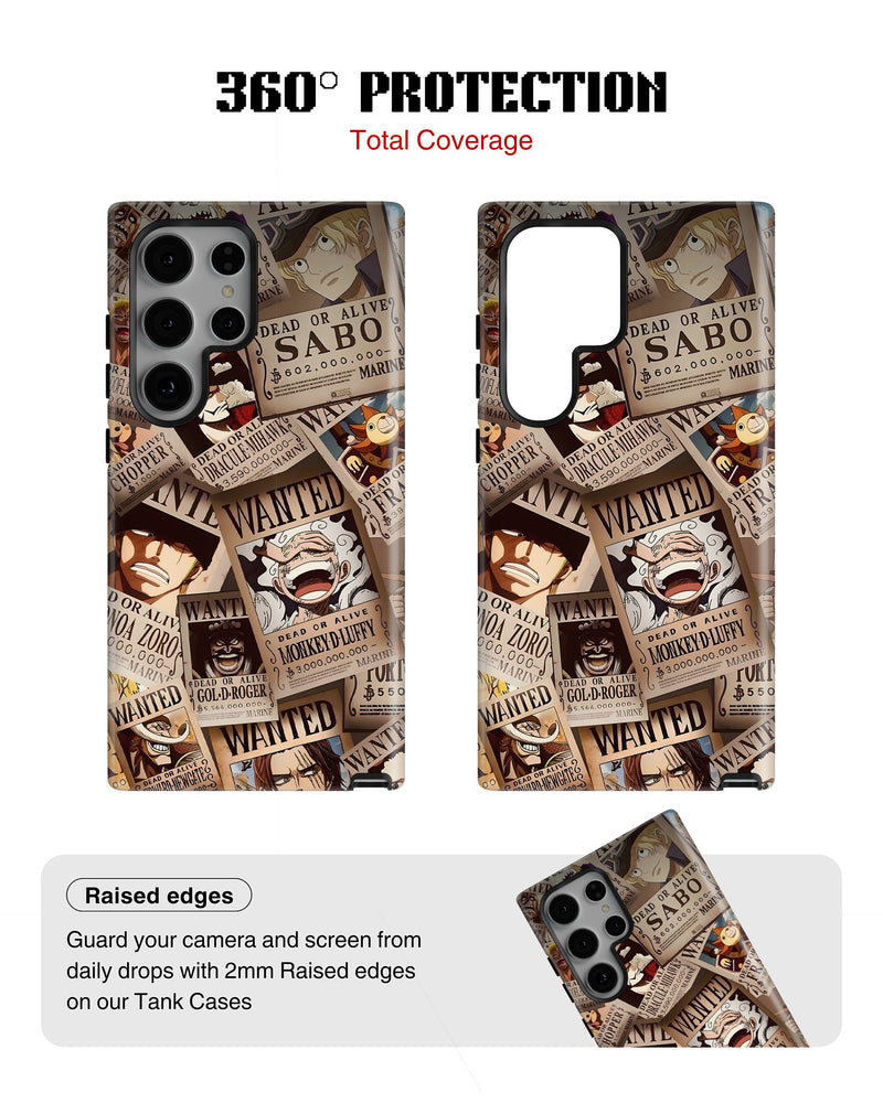 Samsung Galaxy S24 Ultra Tank Case | Anime (Wanted Luffy)