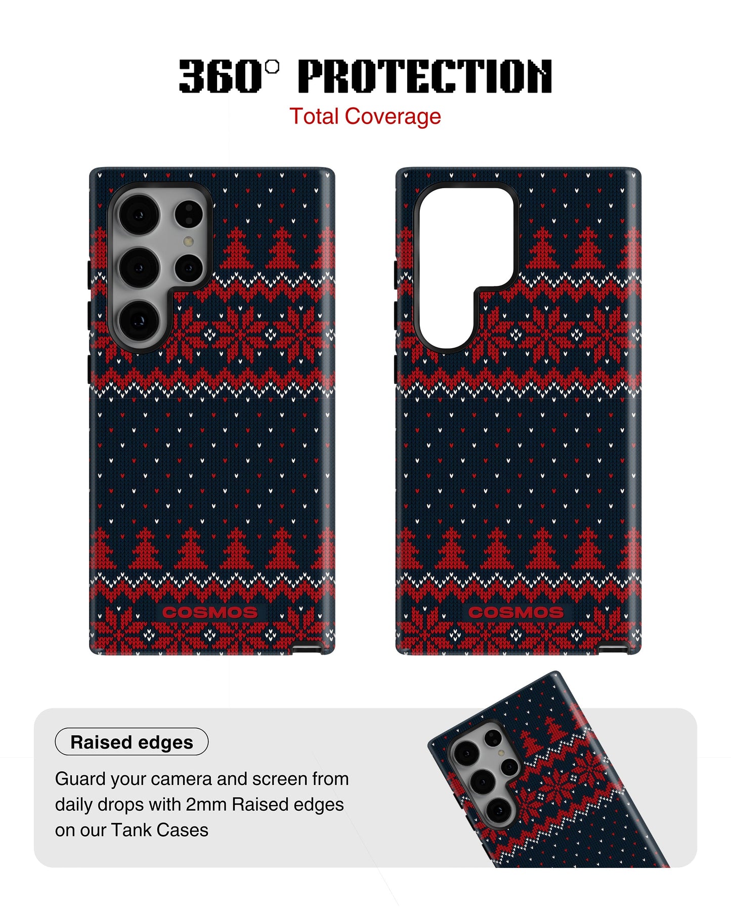 Samsung Galaxy S23 Ultra Tank Case | Textures (Winter Pines)