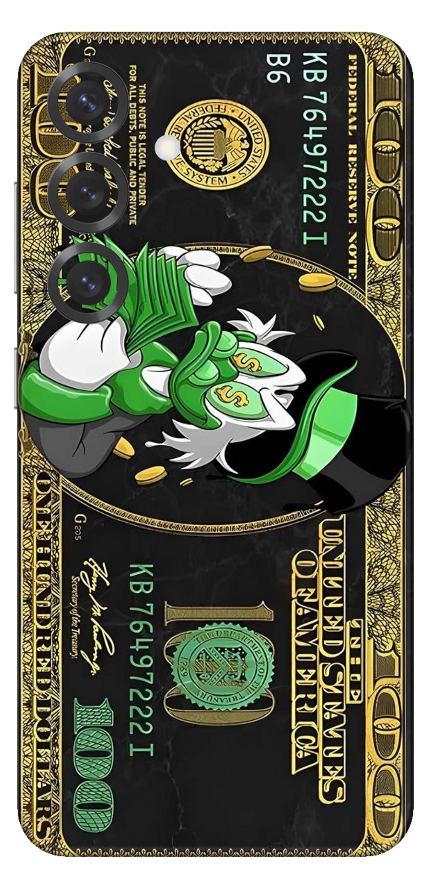 Dollar Mobile Skin (Donald Duck Black) - All Mobile Available