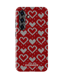 Samsung Galaxy S25 Tank Case | Textures (Candy Hearts)