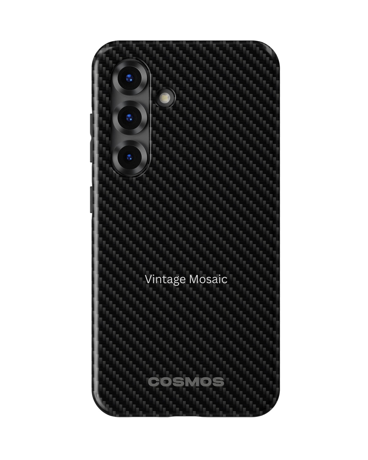 Samsung Galaxy S25 Tank Case | Textures (Carbon Weave)
