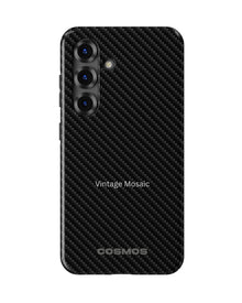 Samsung Galaxy S25 Tank Case | Textures (Carbon Weave)