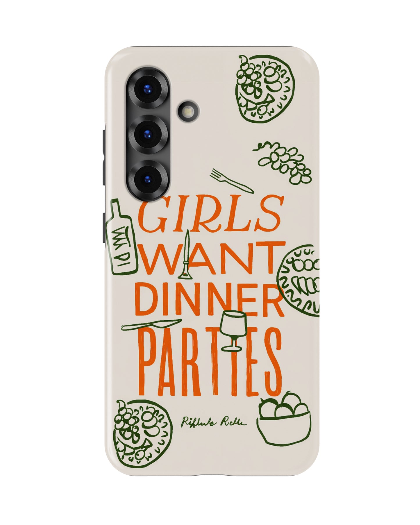 Samsung Galaxy S25 Tank Case | Girls Aesthetics (Dinner Party)