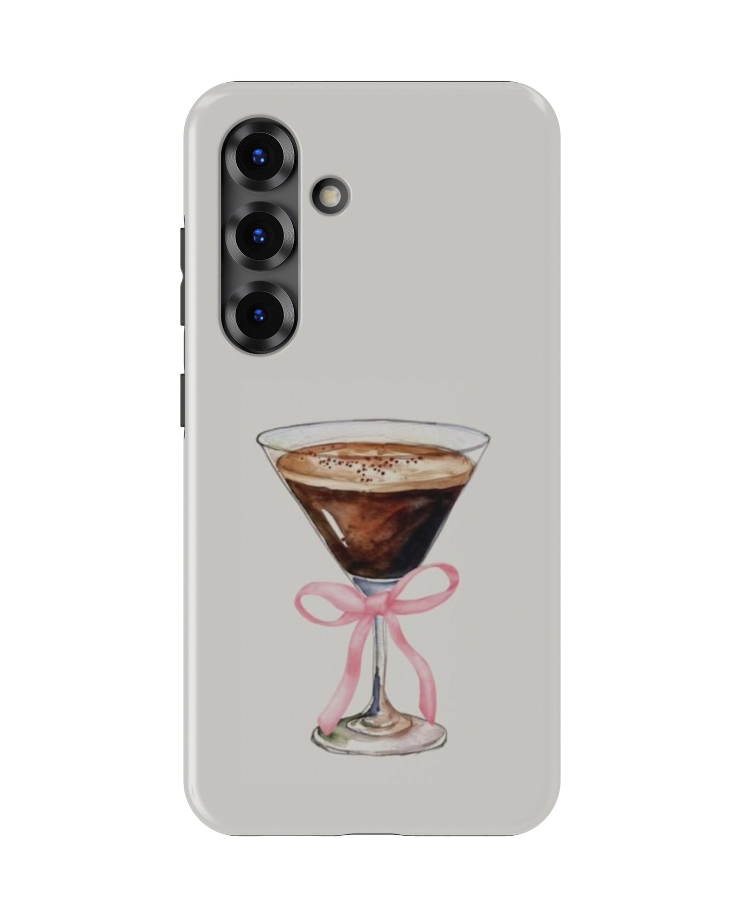 Samsung Galaxy S25 Tank Case | Girls Aesthetics (Espresso Bow)